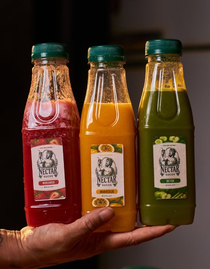 Linha de sucos naturais Nectar Sucos